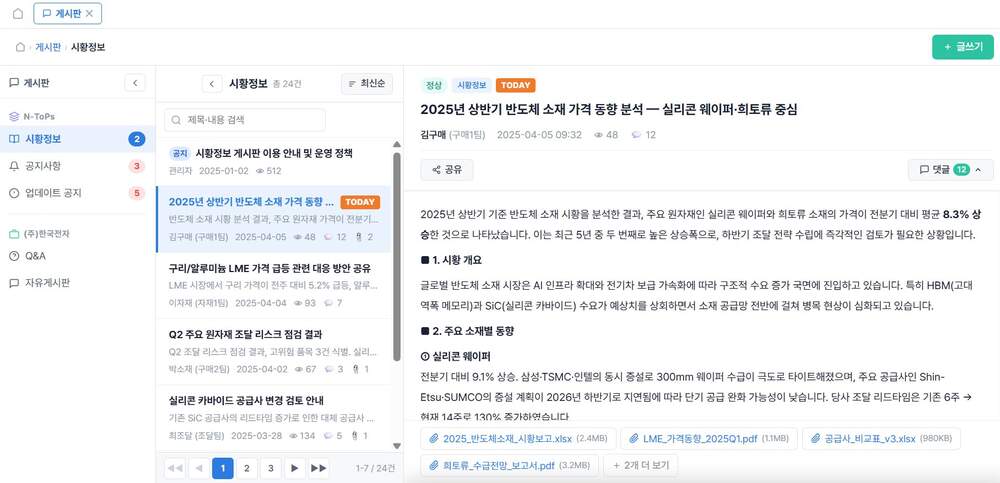구매 협업 게시판
